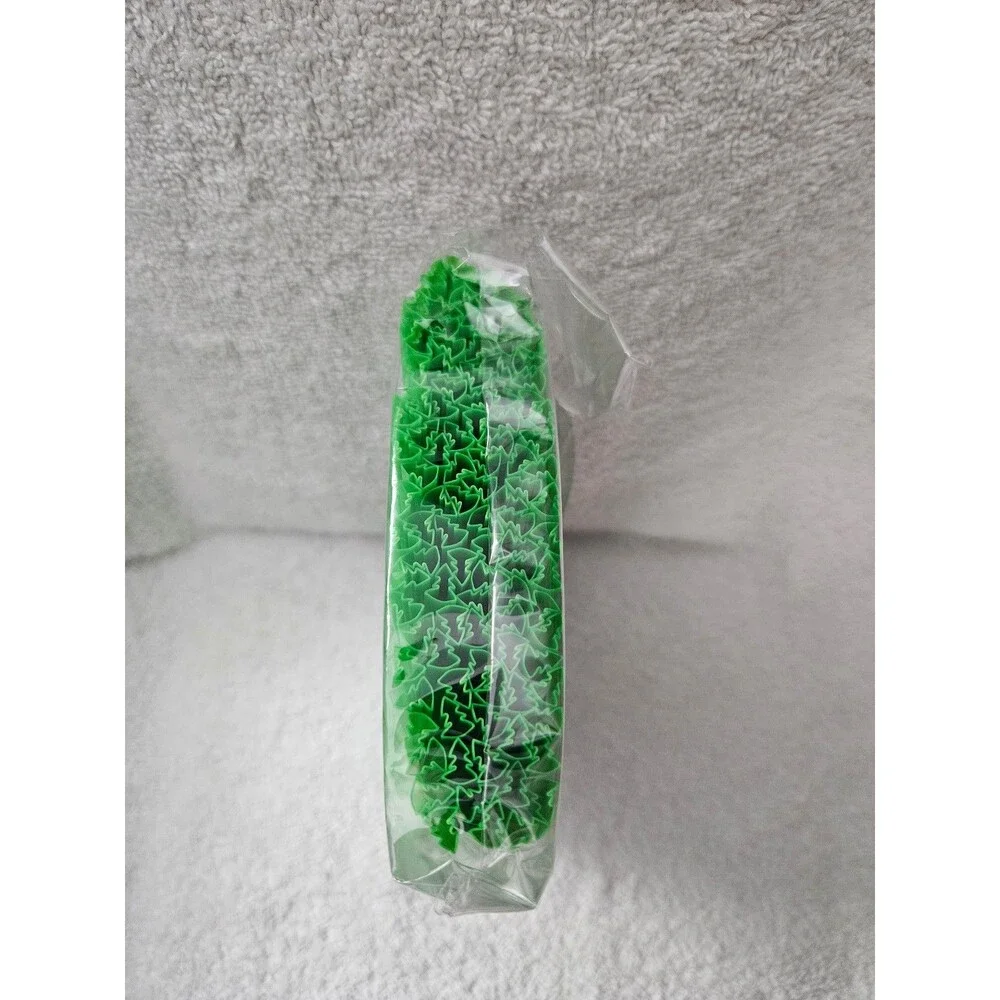 Christmas Tree Shaped Plastic Straws Green Bulk 100 Pack Holiday Party